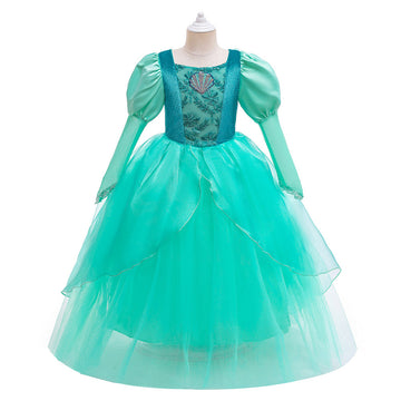 Anime Little Mermaid Niños Cosplay Navidad Disfraz Traje Vestido